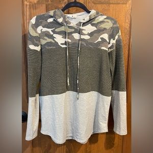 Betsey’s Boutique color block hooded top